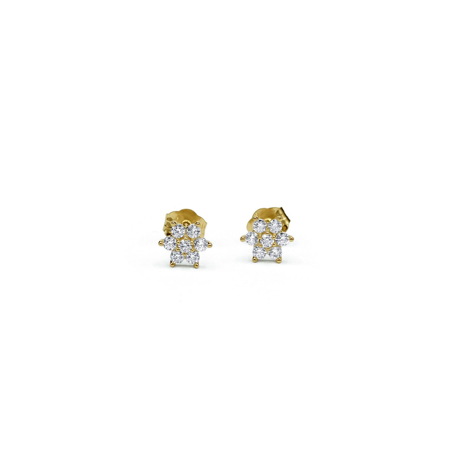 Tiny Flower Stud Earrings-nunchi