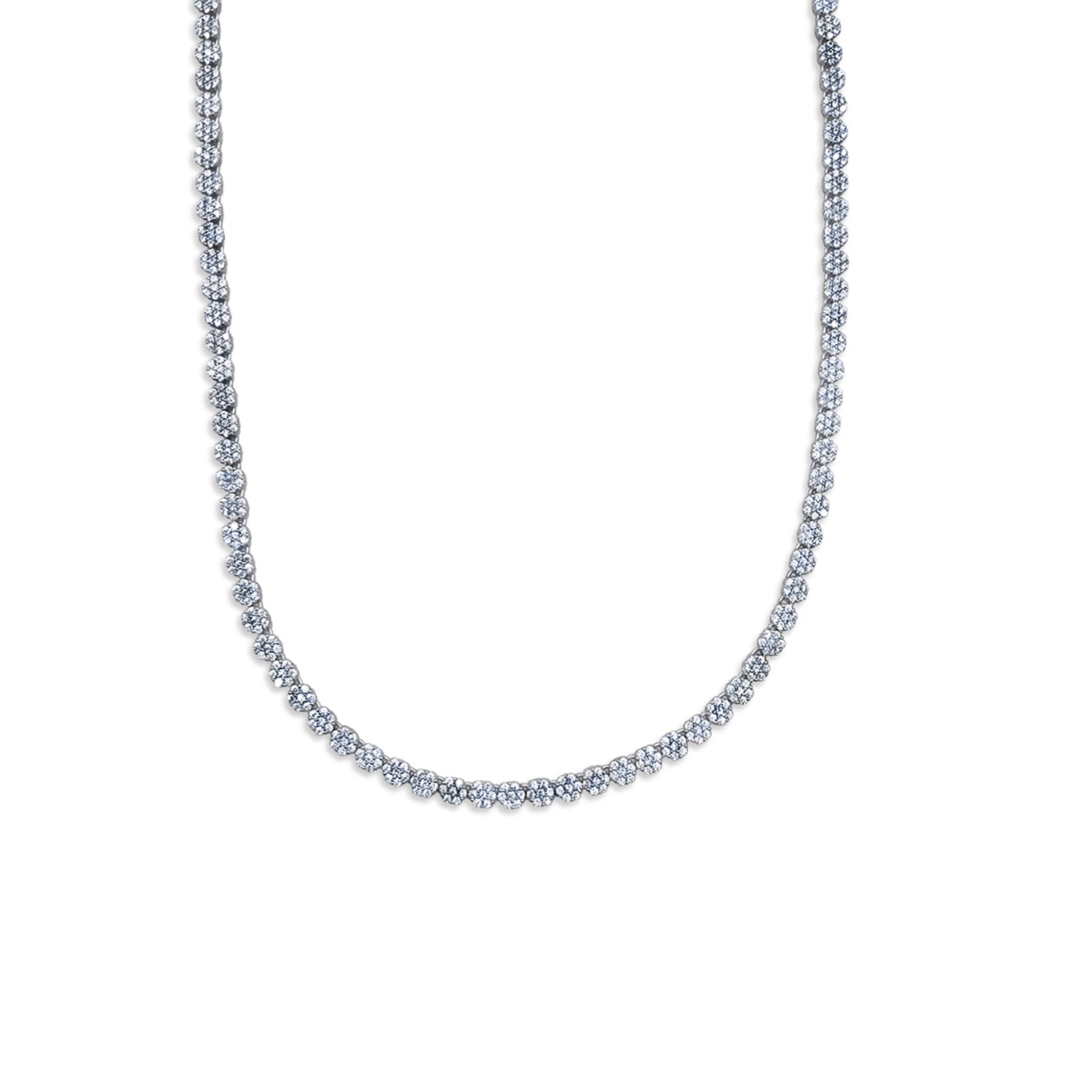 Flower Tennis Necklace-nunchi