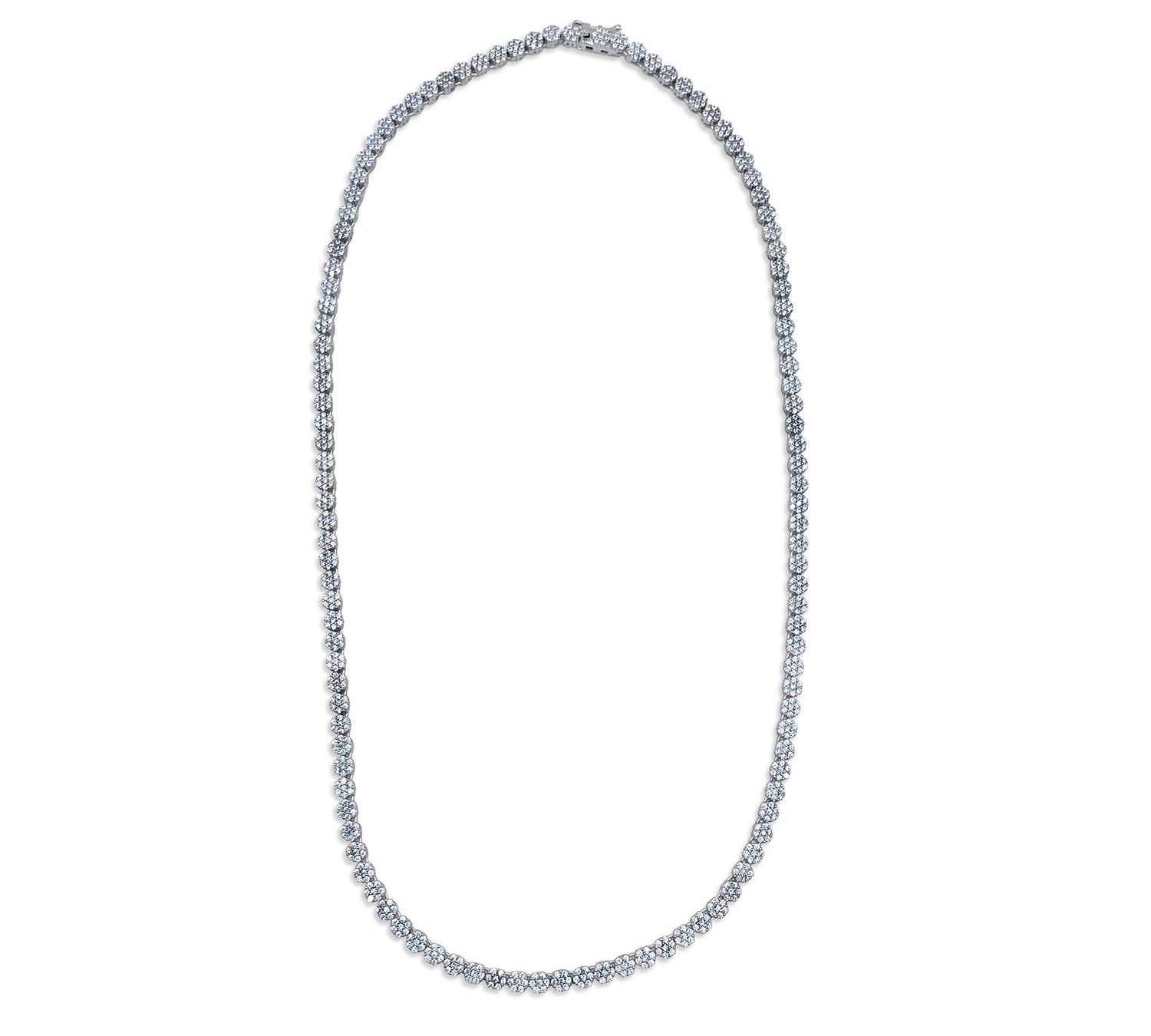 Flower Tennis Necklace-nunchi