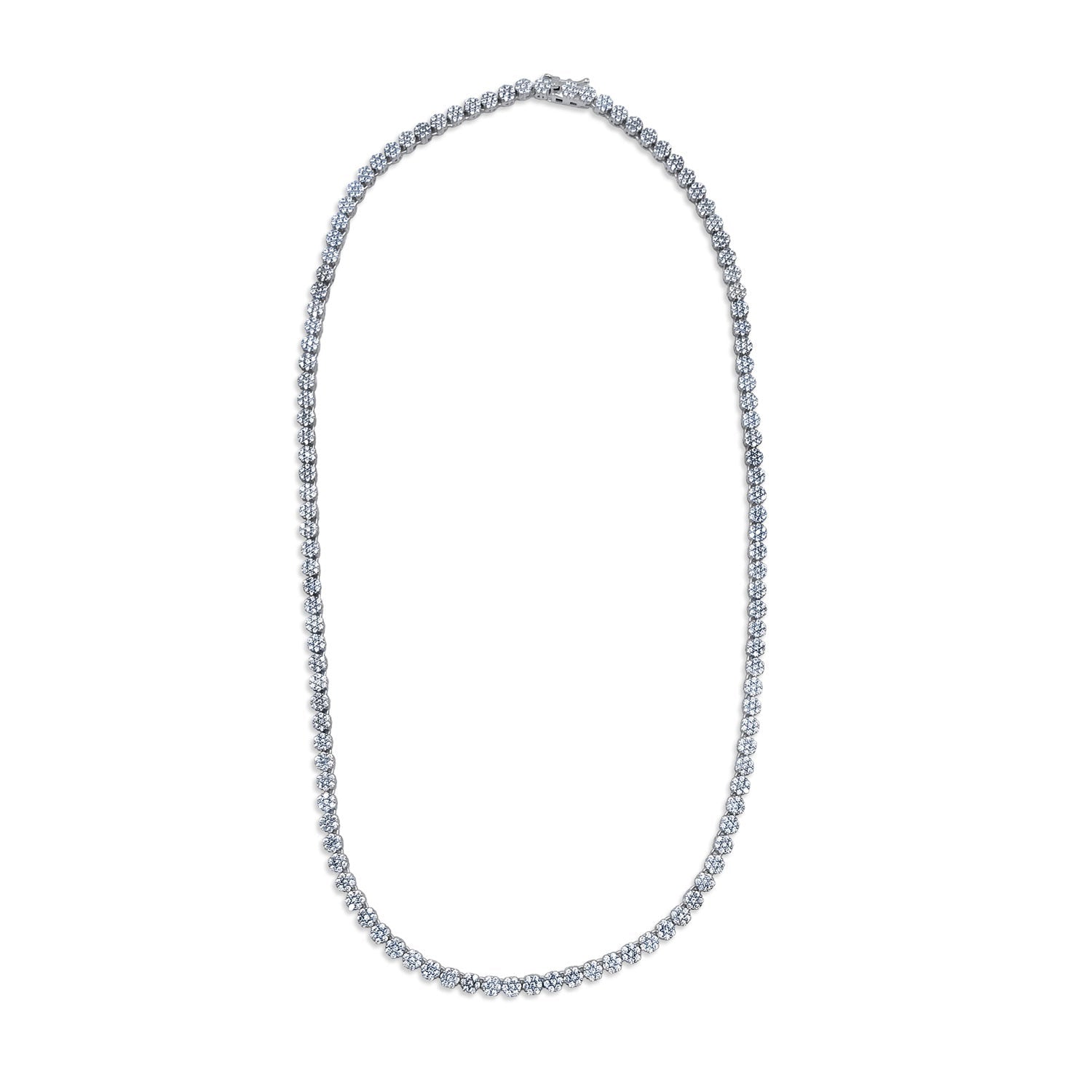 Flower Tennis Necklace-nunchi