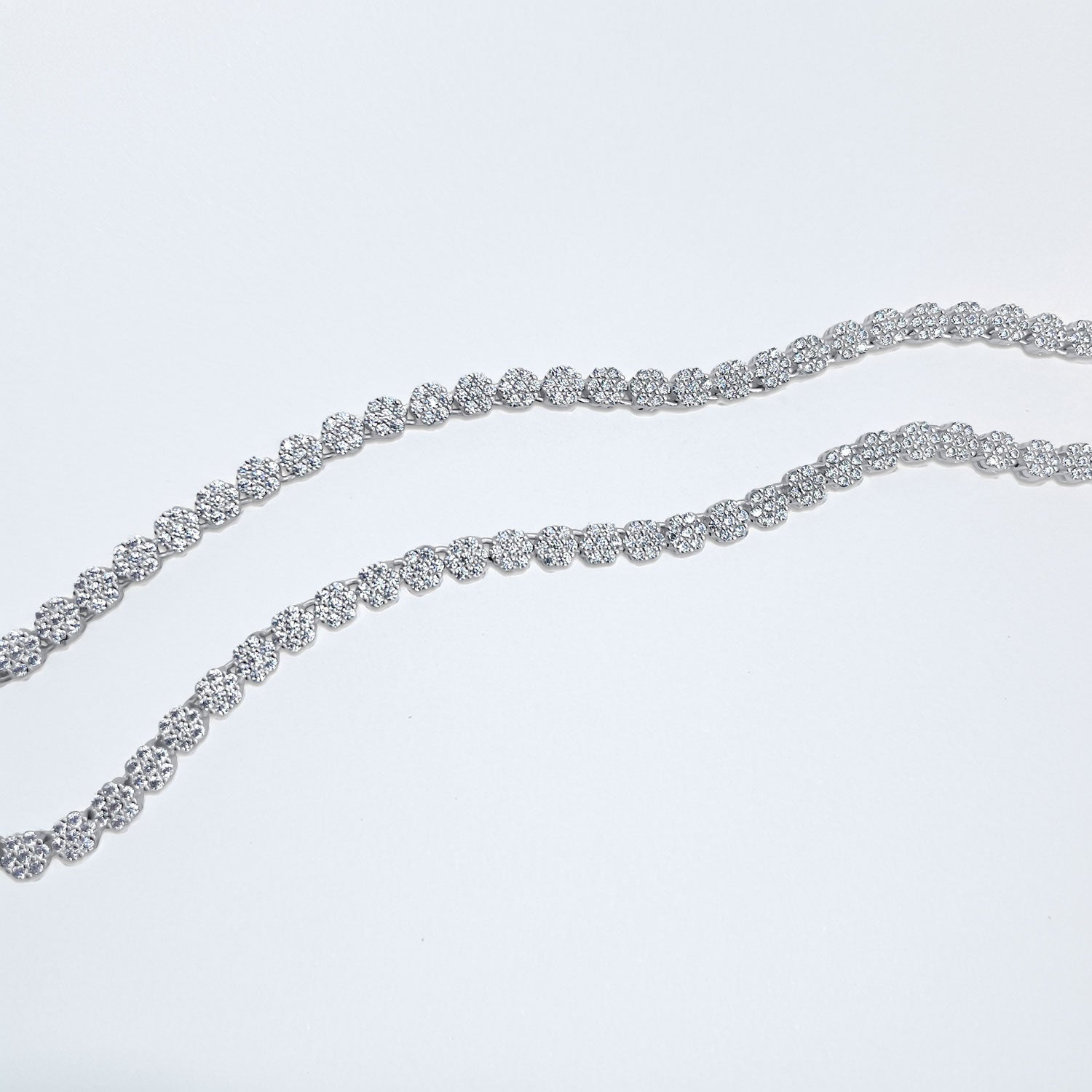 Flower Tennis Necklace-nunchi