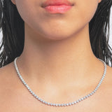 Flower Tennis Necklace-nunchi