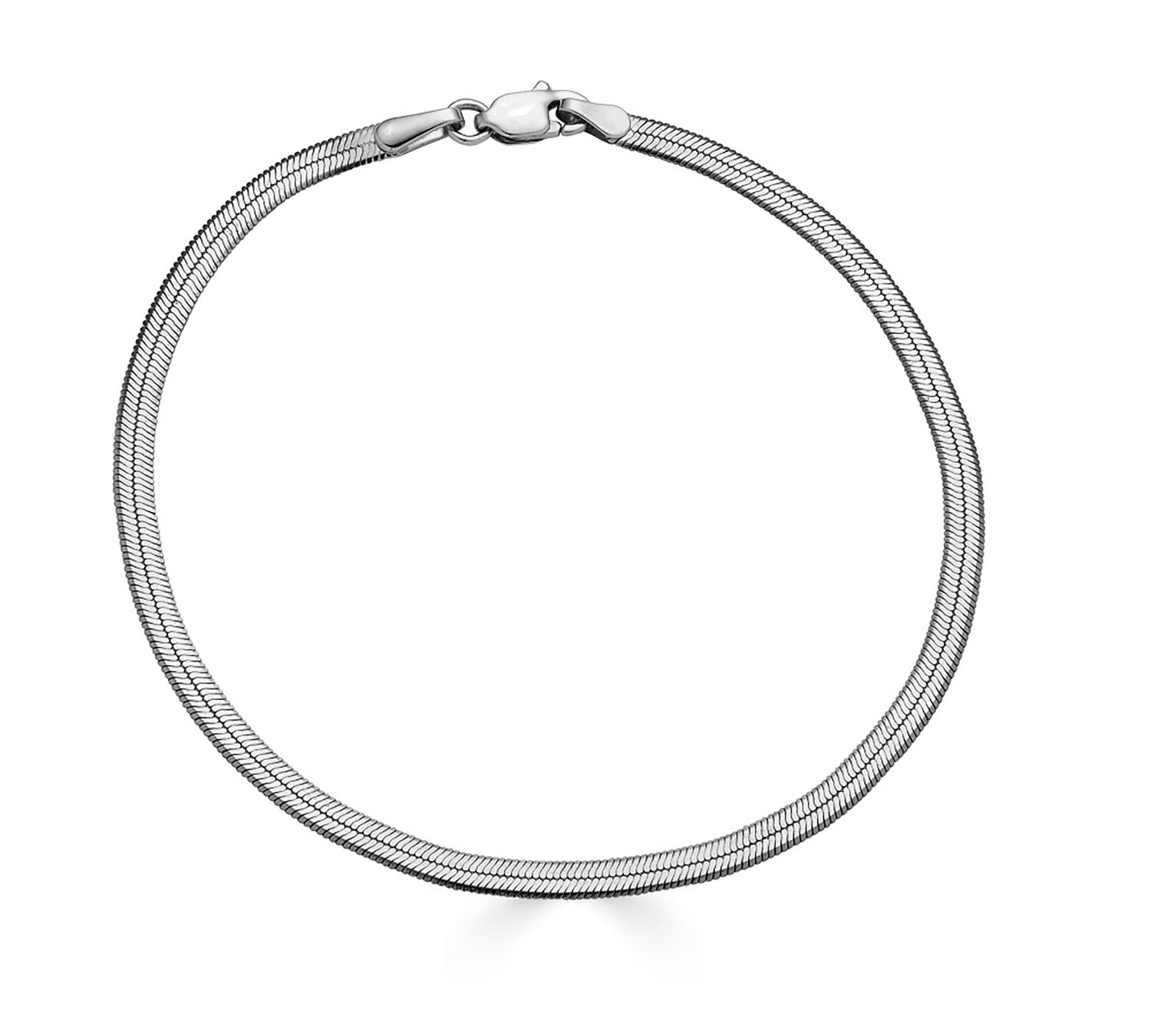 Herringbone Chain Bracelet - Sterling Silver-nunchi