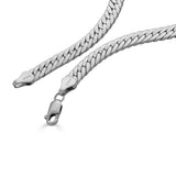 Bold Herringbone Chain Necklace-nunchi