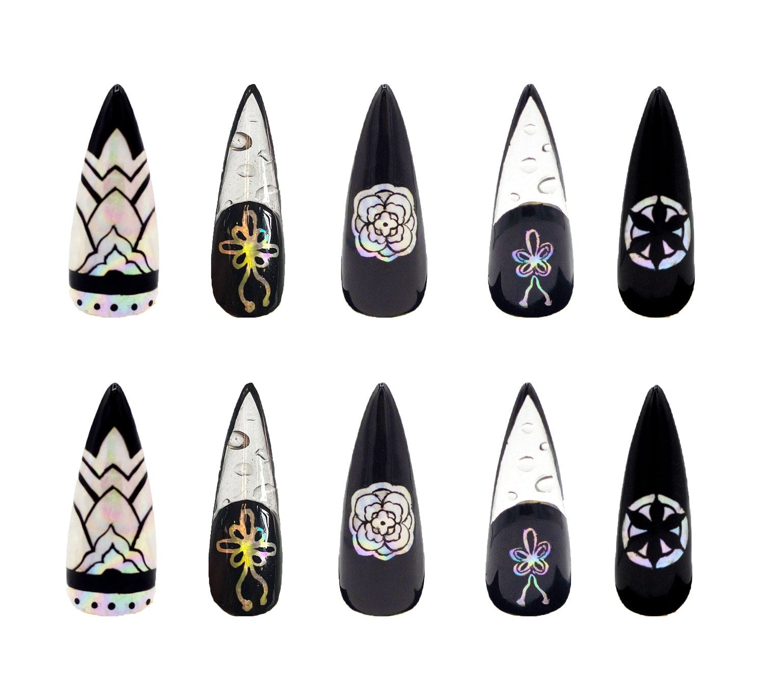 Norigae Lotus Press On Nails-nunchi
