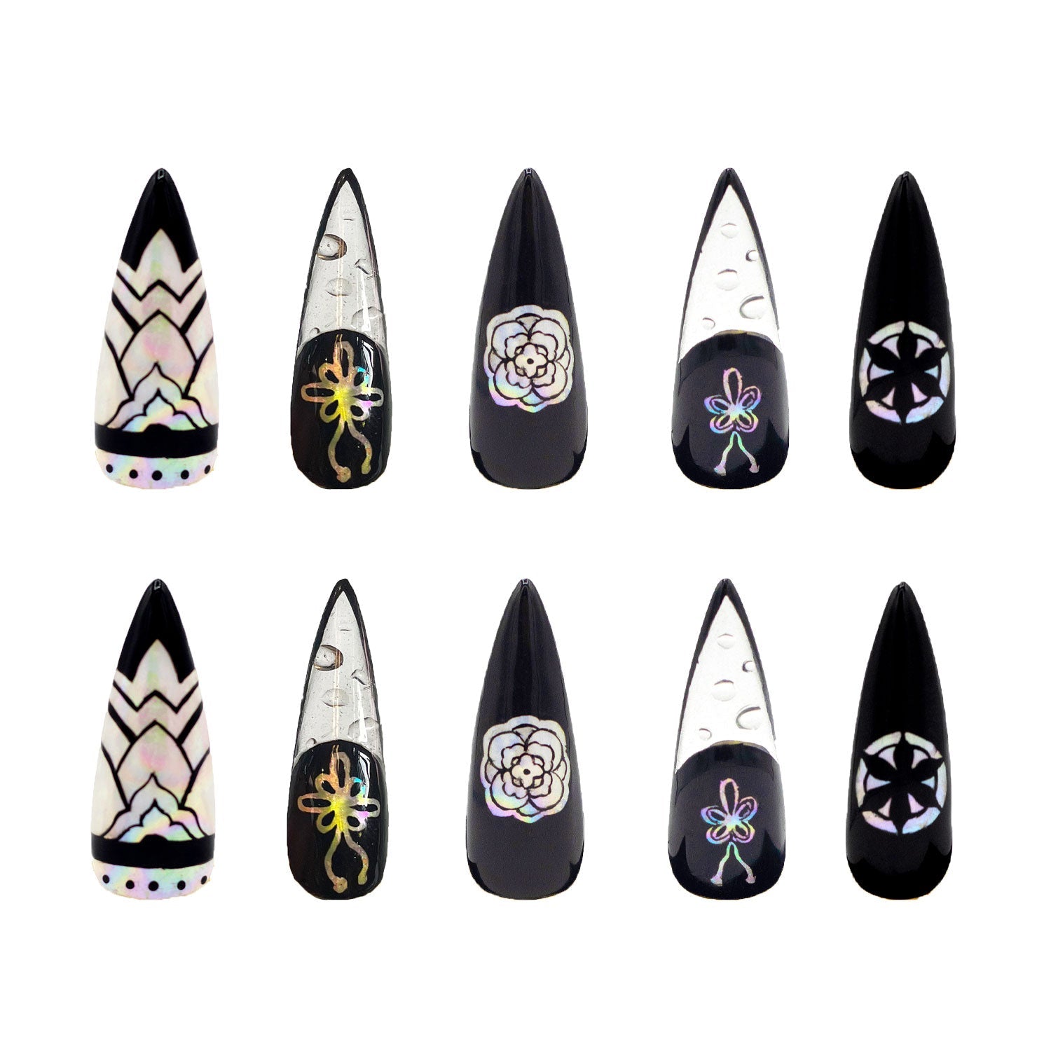 Norigae Lotus Press On Nails-nunchi