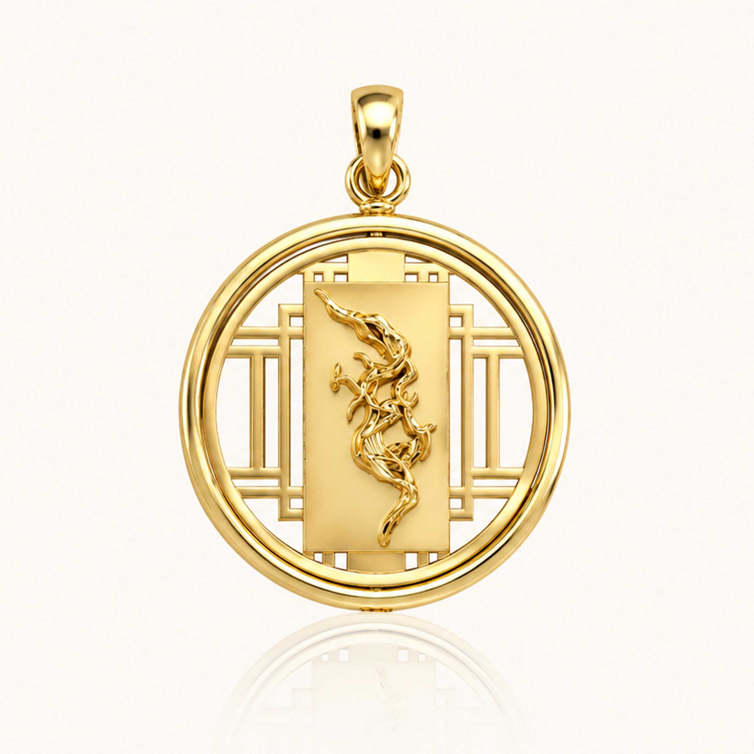 Reversible Saju Hanok Pendant-nunchi