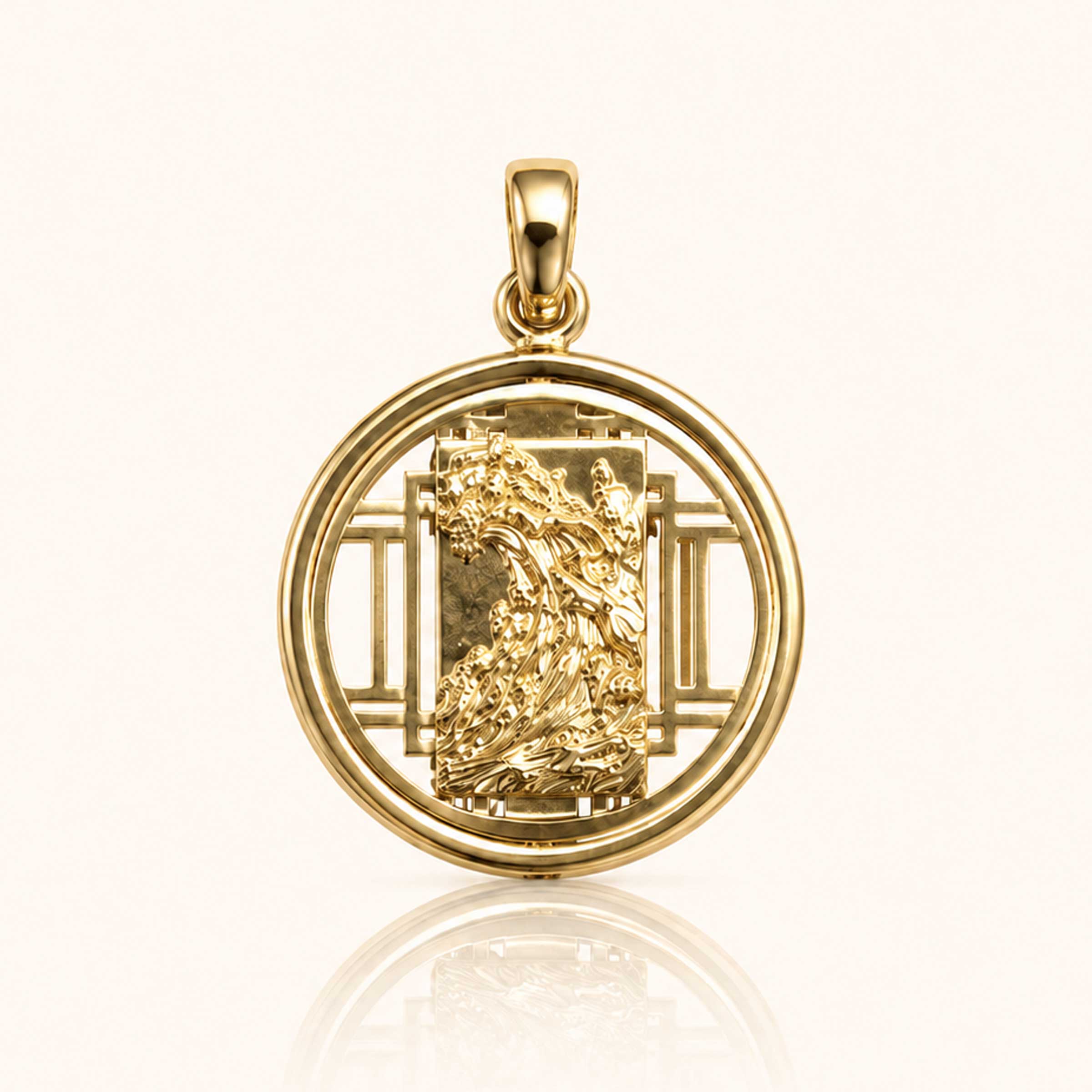 Reversible Saju Hanok Pendant-nunchi