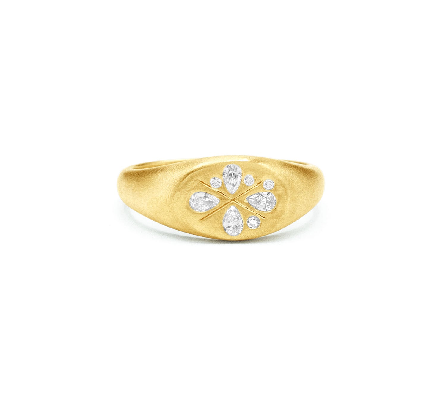 Watermelon Signet Ring - Gold-nunchi
