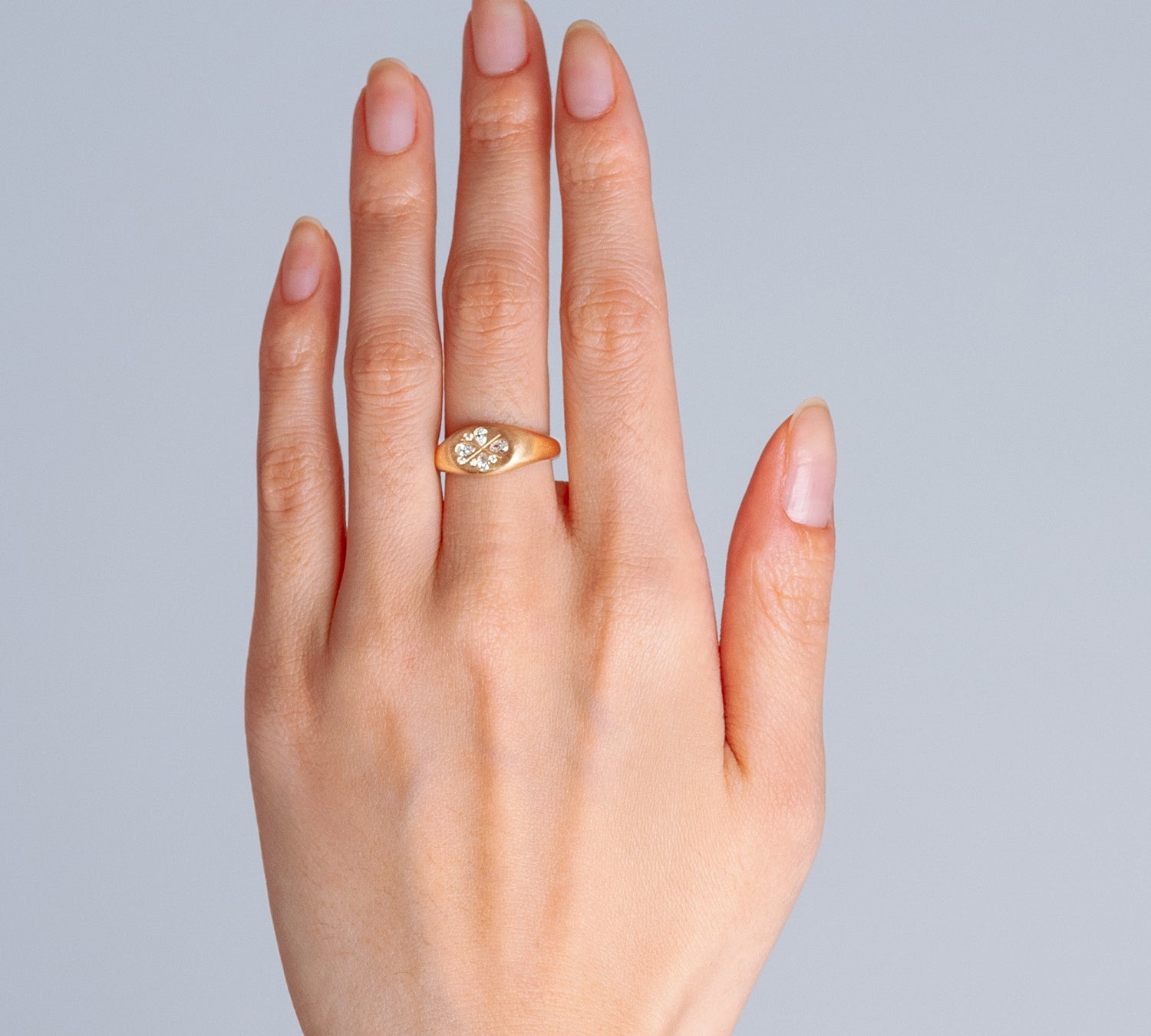 Watermelon Signet Ring - Gold-nunchi