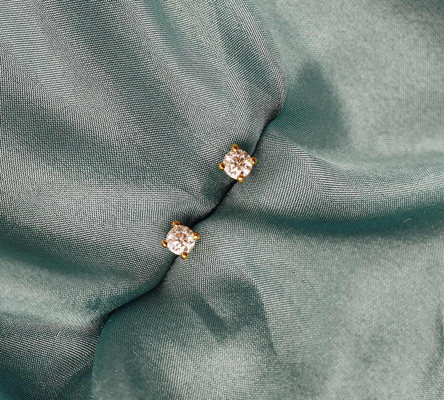 Diamond Stud Piercing Earrings-nunchi