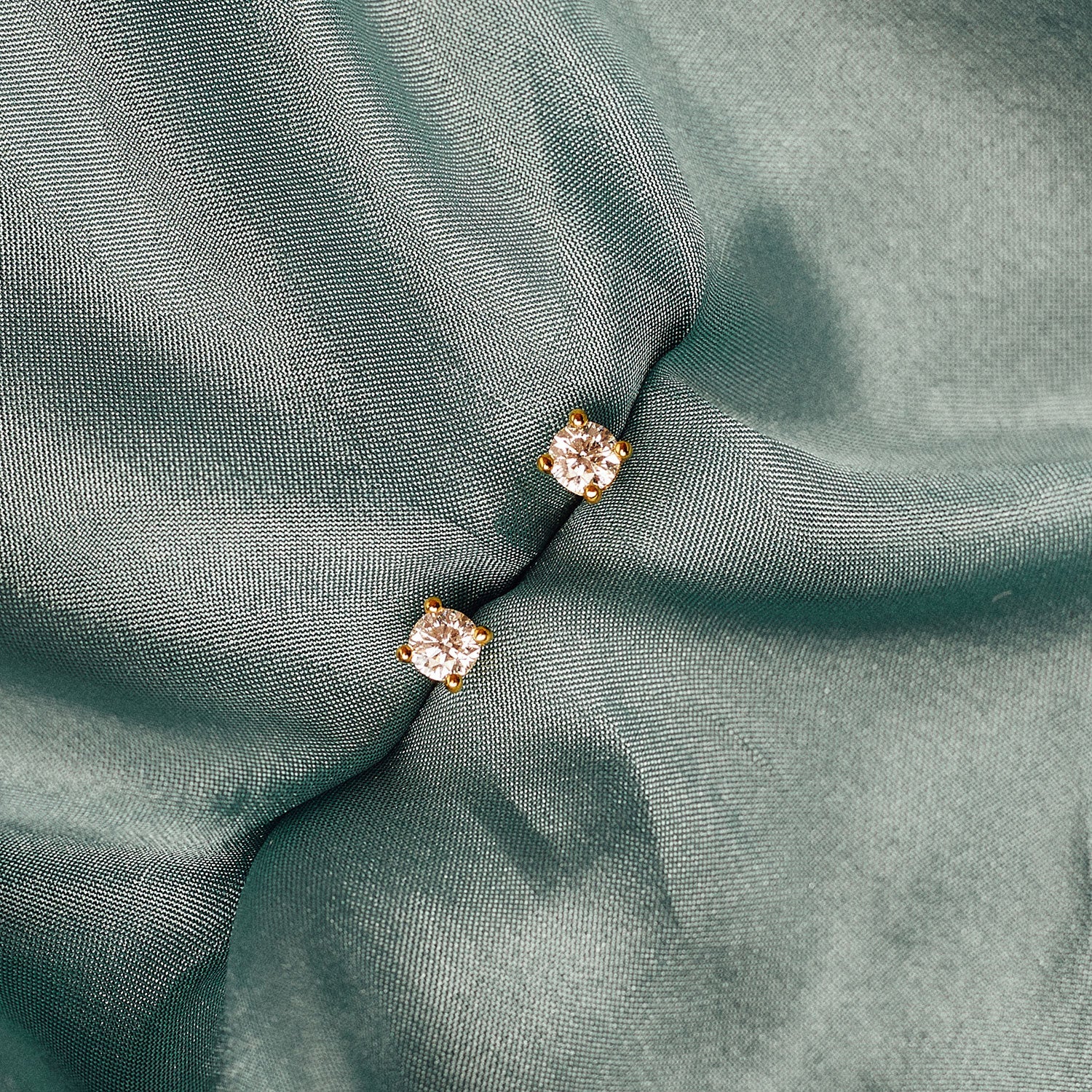 Diamond Stud Piercing Earrings-nunchi