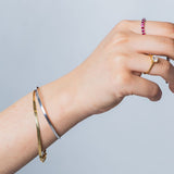 Herringbone Chain Bracelet - Sterling Silver-nunchi