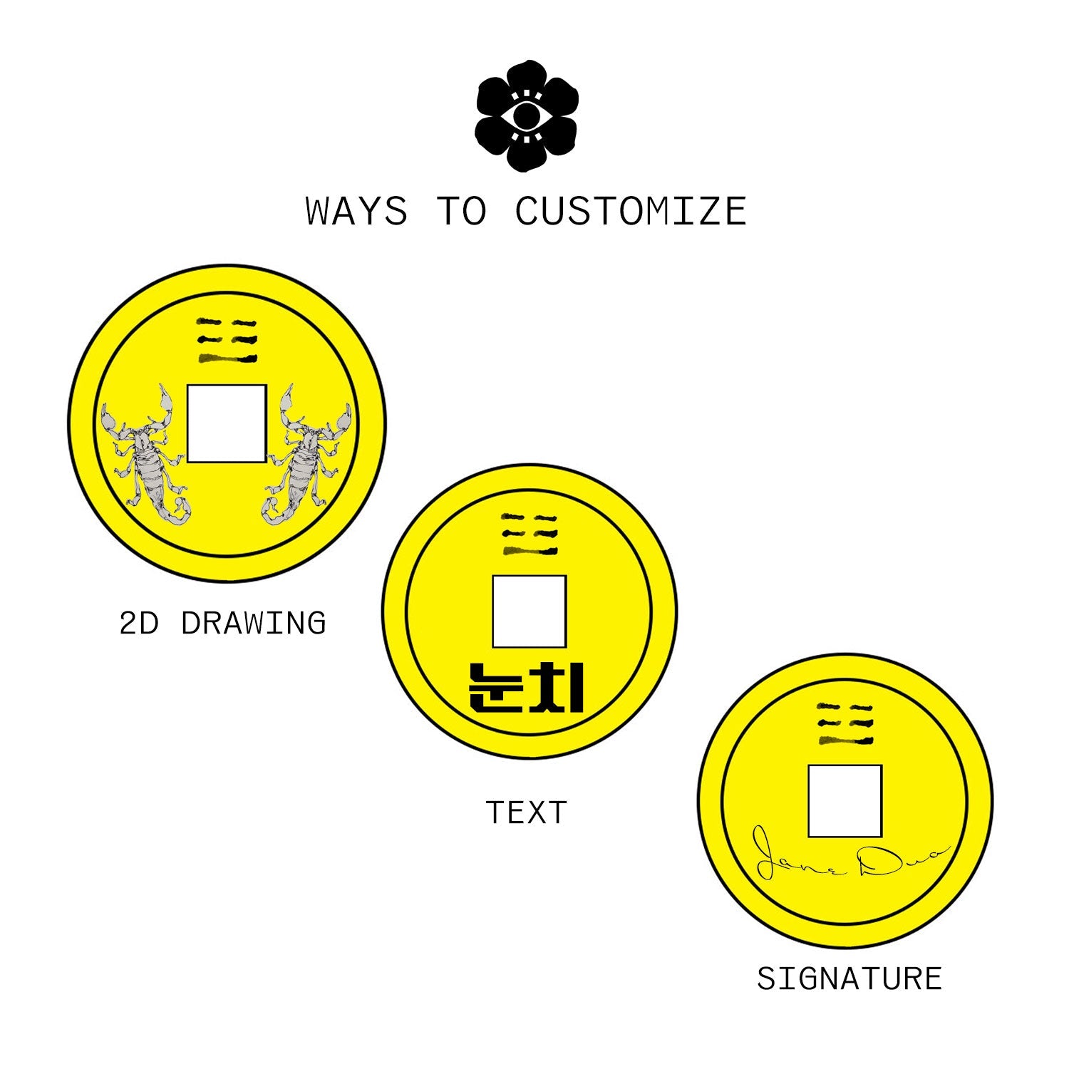 Customizable Coin Pendant-nunchi