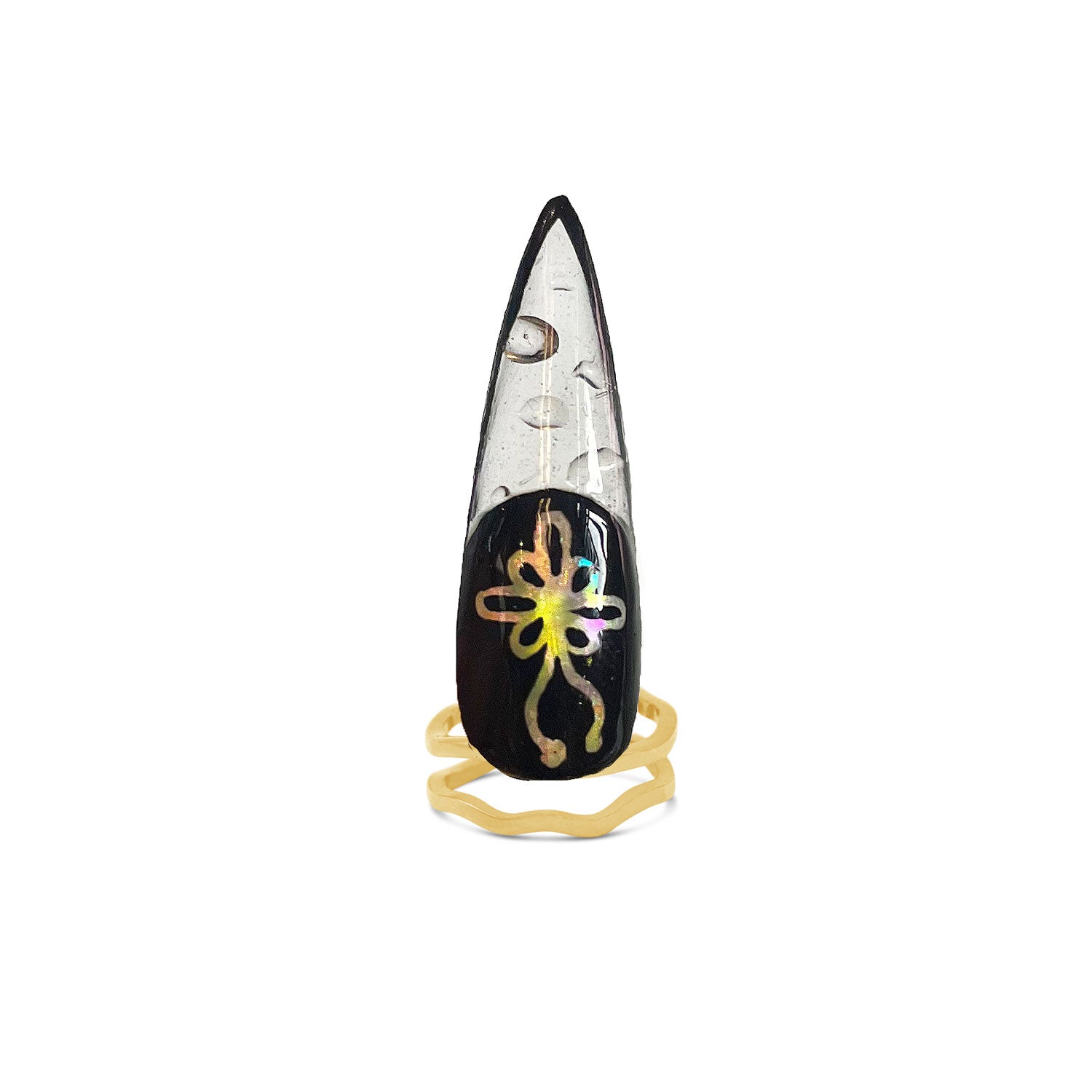 Norigae Lotus Nail Ring - Set of 5-nunchi