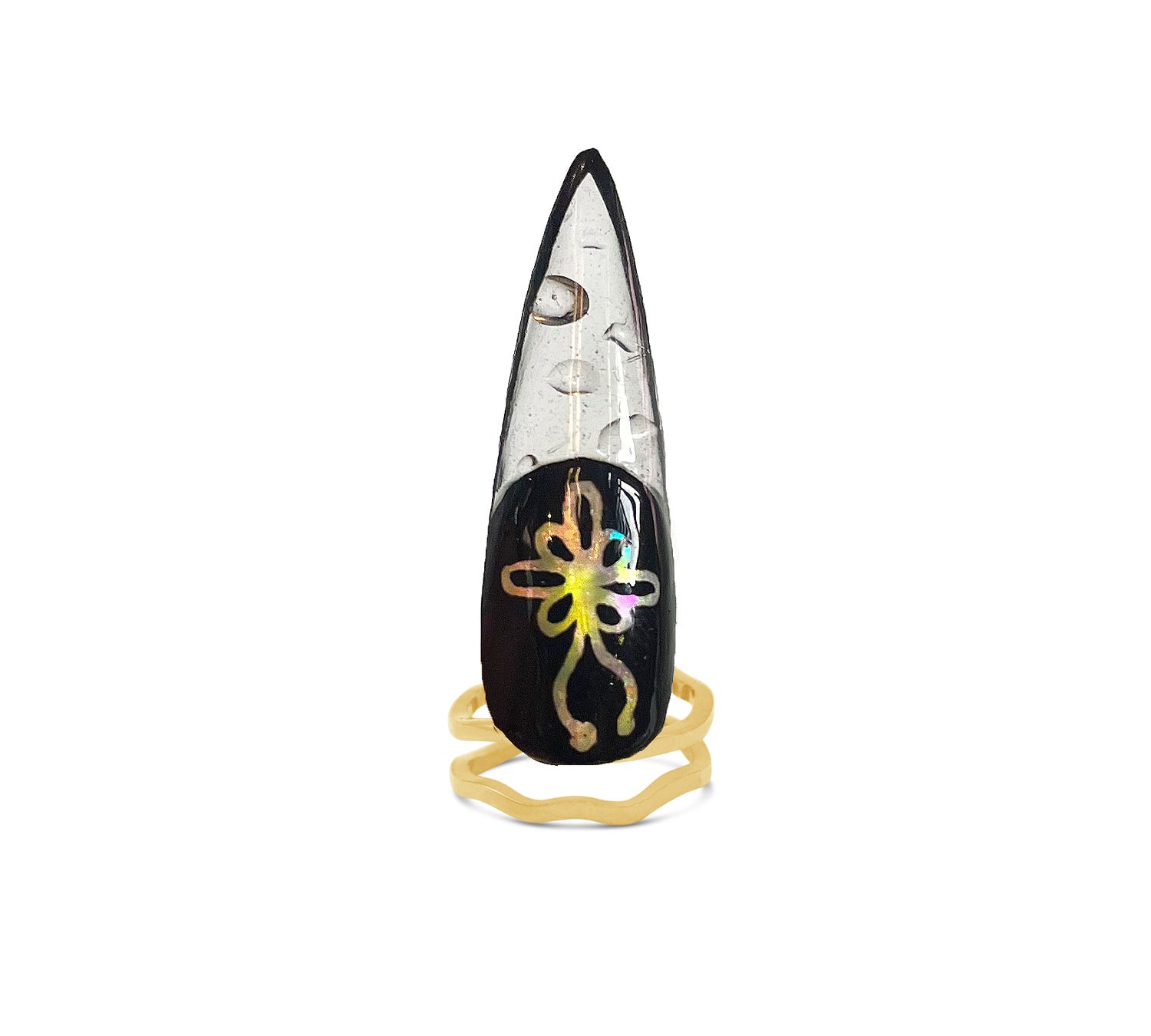 Norigae Lotus Nail Ring - Single-nunchi