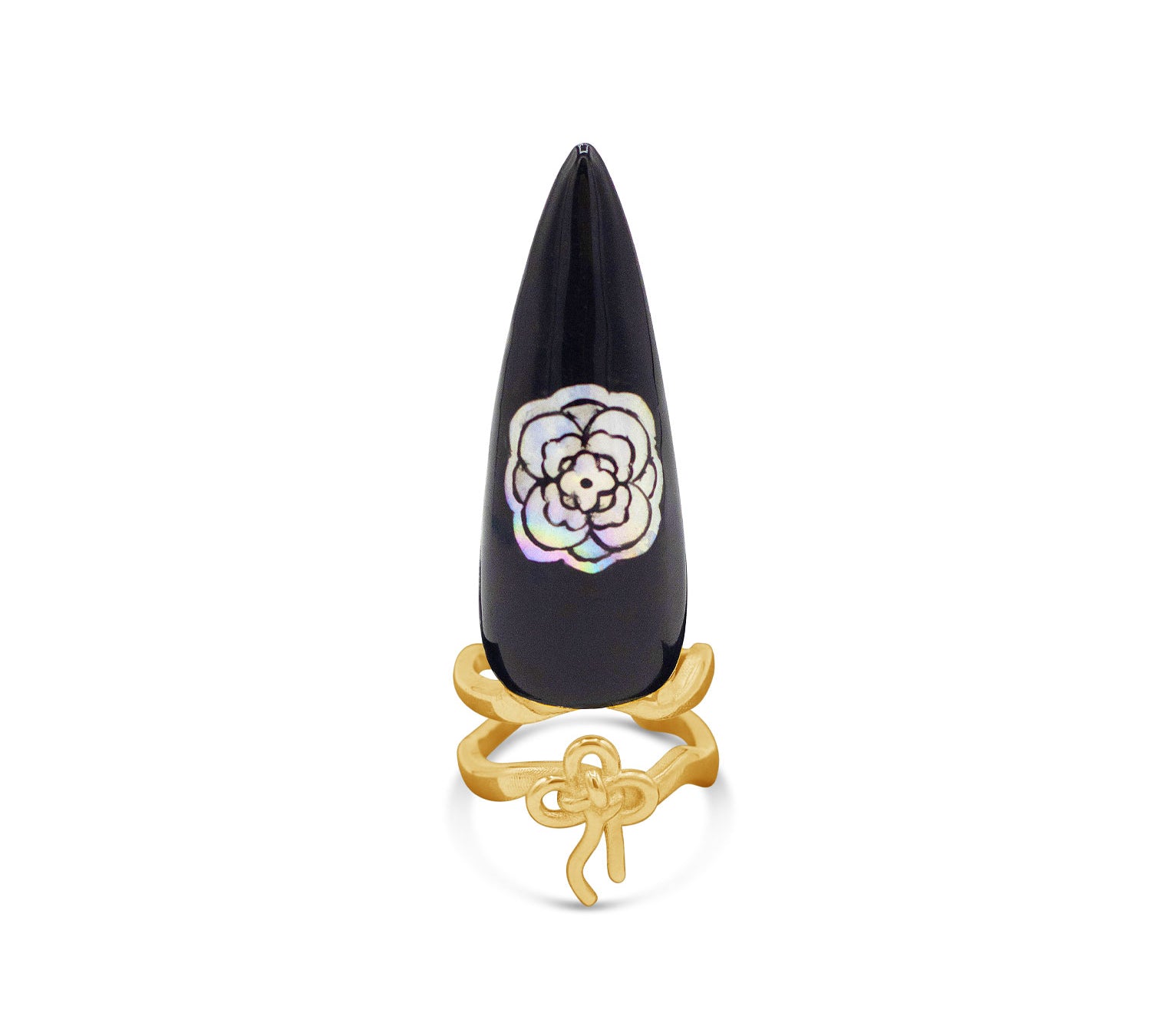 Norigae Lotus Nail Ring - Single-nunchi