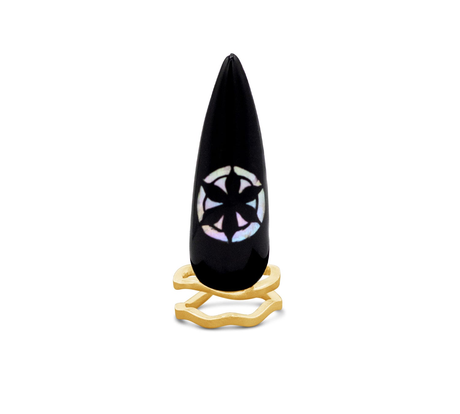 Norigae Lotus Nail Ring - Single-nunchi