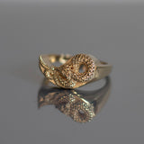 Yin Yang Dragon + Phoenix Ring Set - Brass-nunchi