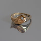 Yin Yang Dragon + Phoenix Ring Set - Brass-nunchi