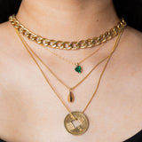 Emerald Heart Necklace-nunchi