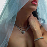 CZ Tennis Necklace-nunchi