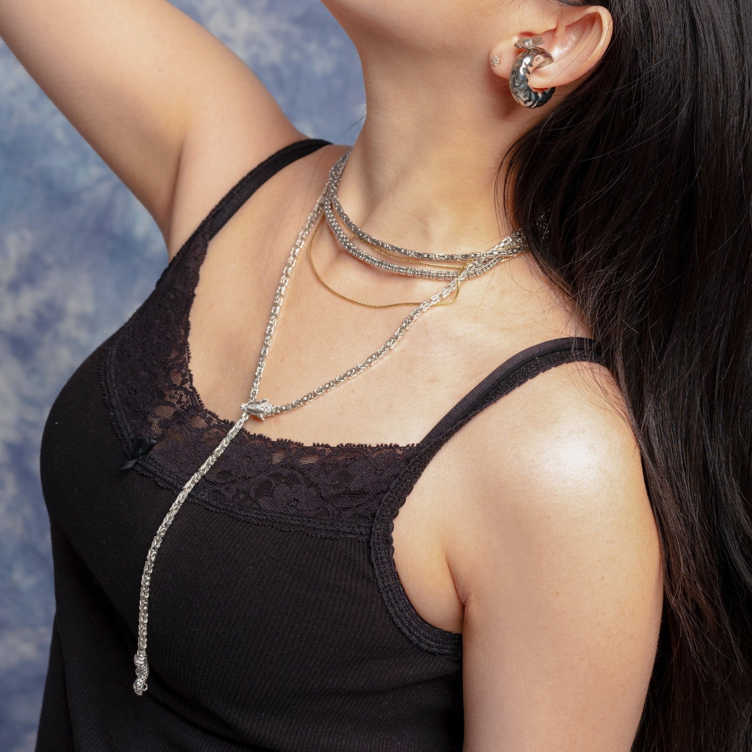 Diamond Cut Ice Chain Necklace-nunchi