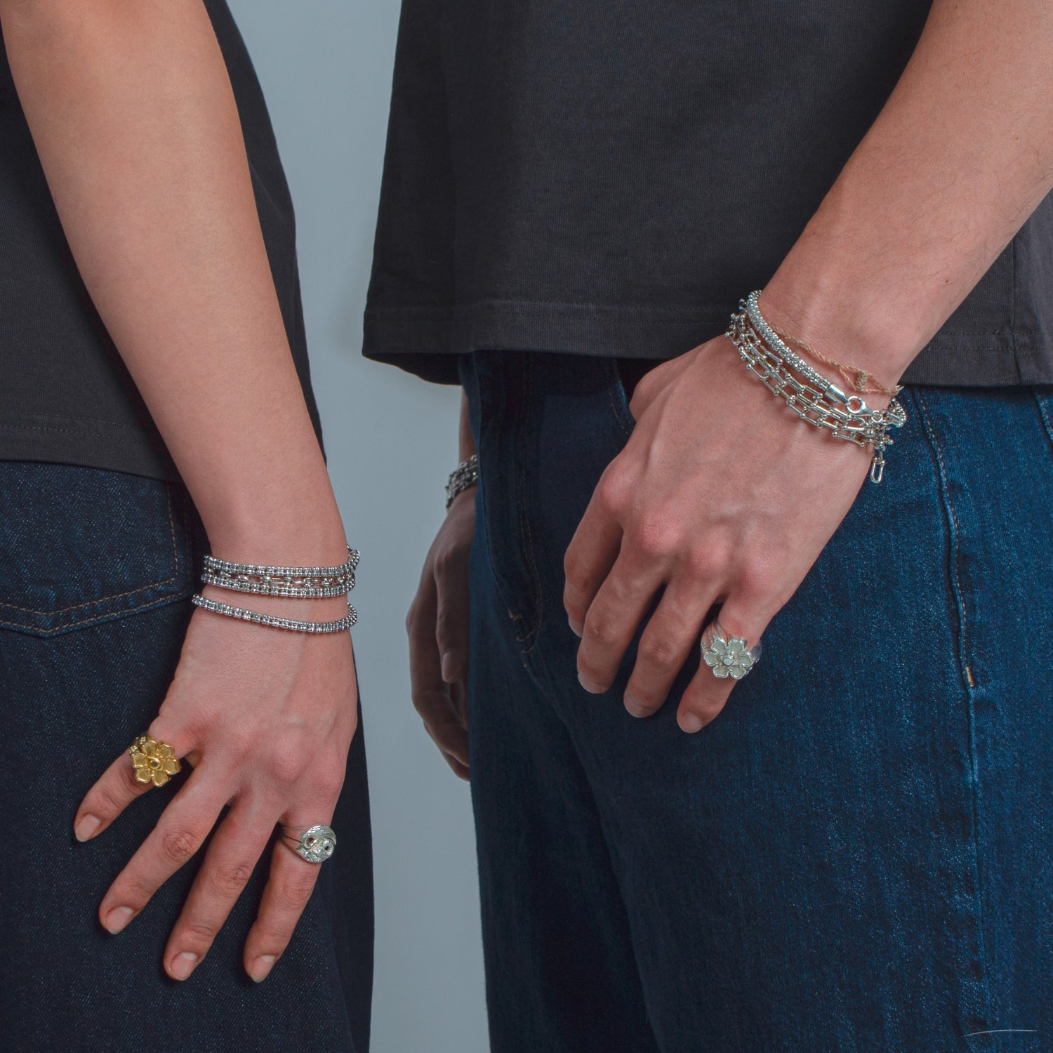 Diamond Cut Ice Chain Bracelet-nunchi