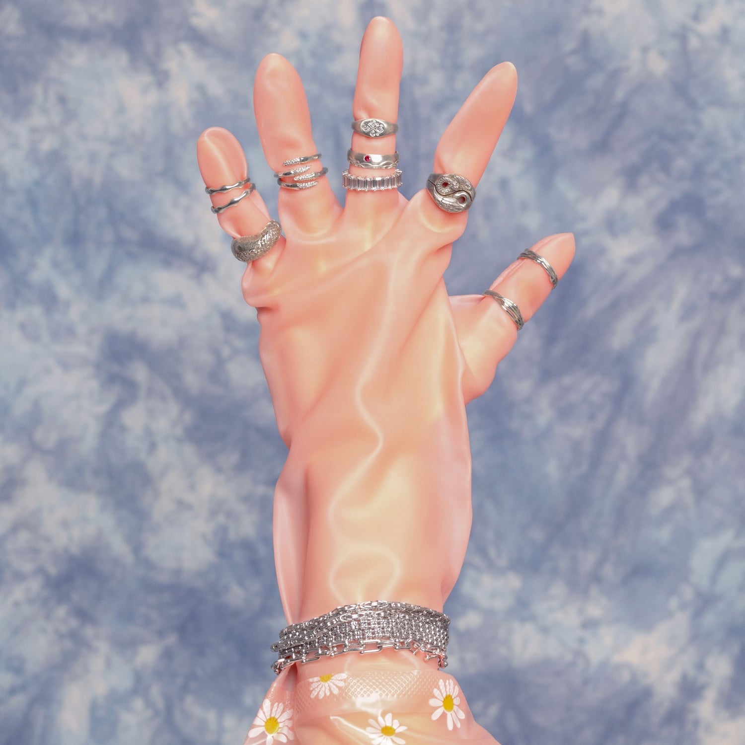 Diamond Cut Ice Chain Bracelet-nunchi