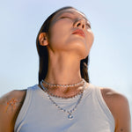 Puffed Mariner Link Chain Necklace-nunchi