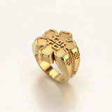 Rose of Sharon Mugunghwa Flower Signet Ring