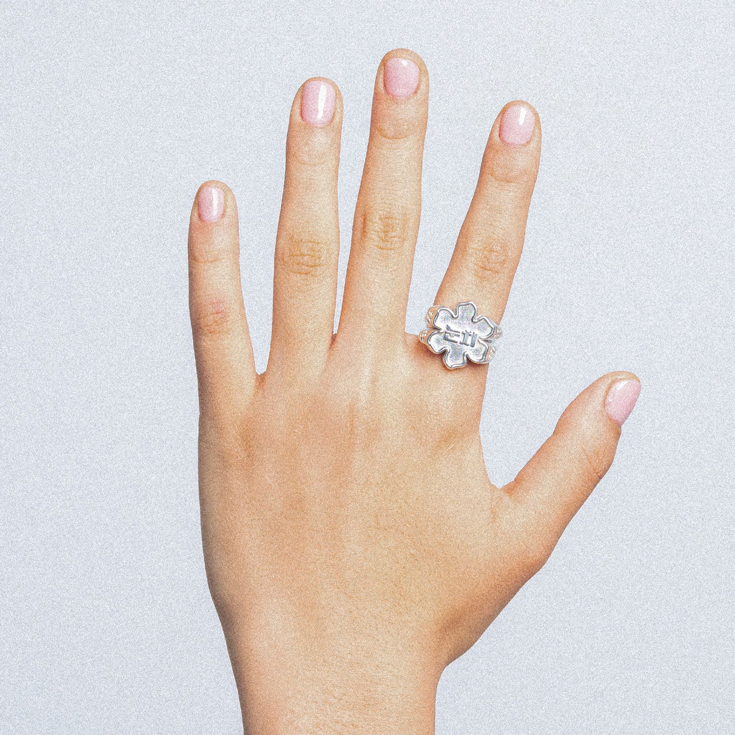 Rose of Sharon Mugunghwa Flower Signet Ring-nunchi