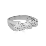 Script Nameplate Ring-nunchi