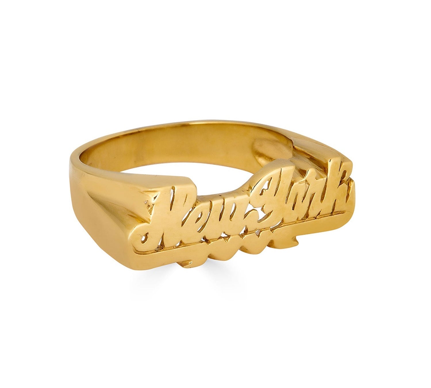 Script Nameplate Ring-nunchi