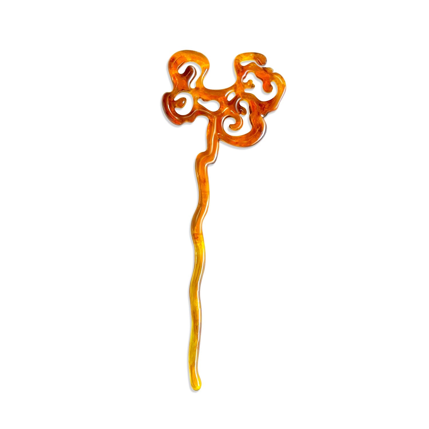 Tortoise Shell Smoky Cloud Hair Chopstick-nunchi