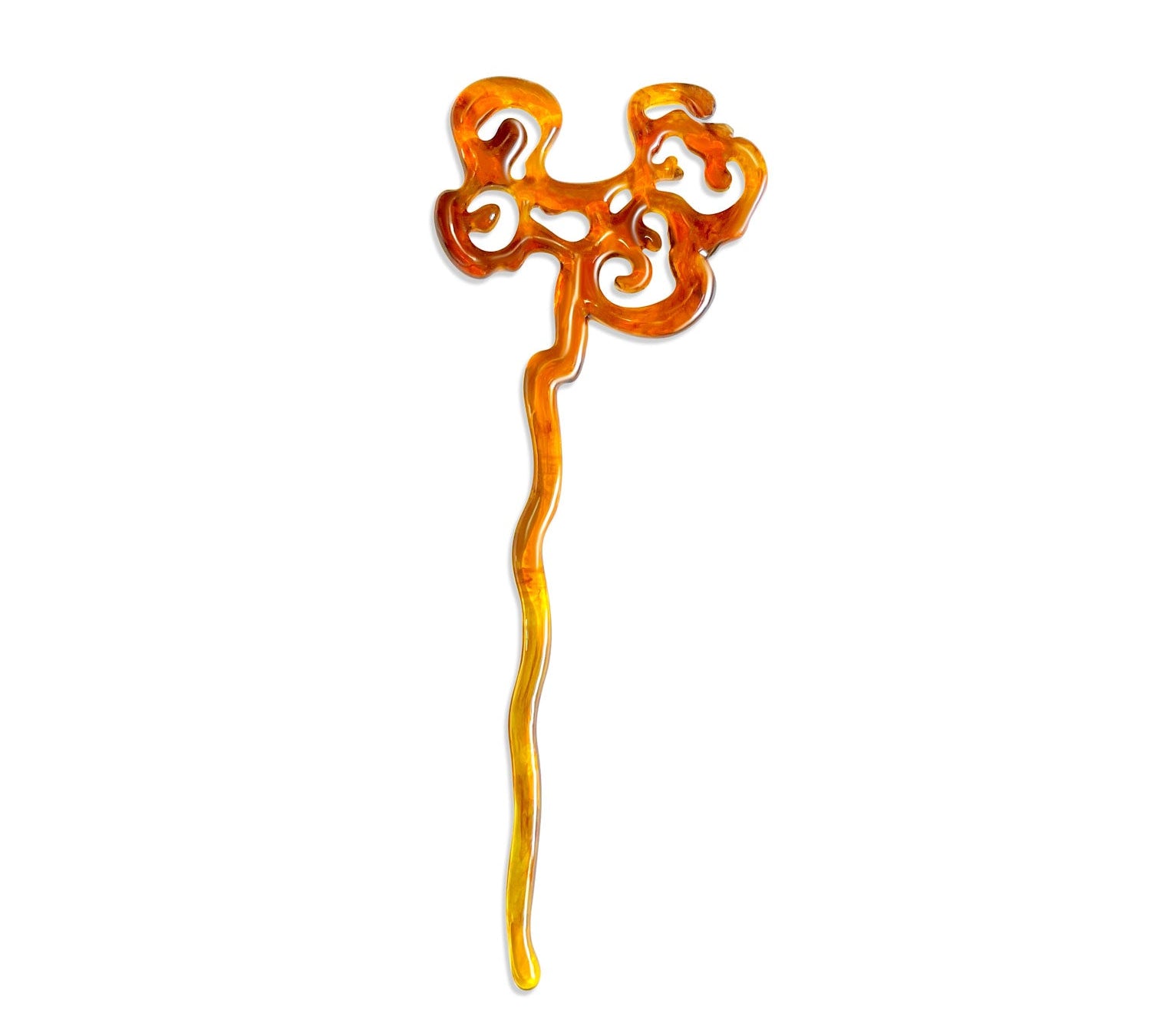 Tortoise Shell Smoky Cloud Hair Chopstick-nunchi