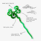 Tortoise Shell Smoky Cloud Hair Chopstick-nunchi