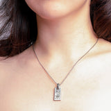 Sun Mountain Pendant Necklace - Silver-nunchi