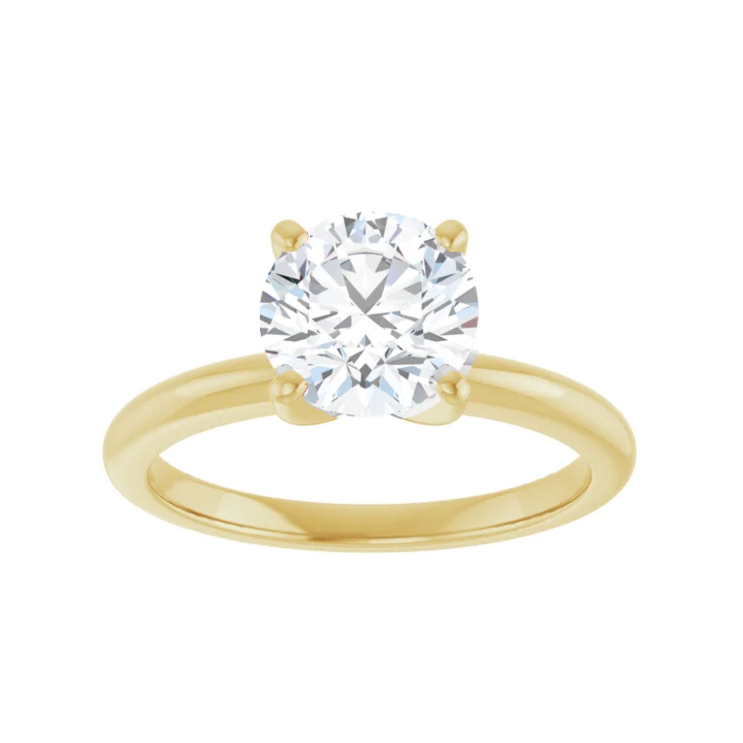 0.87 CT Brilliant Round Diamond Cocktail Ring - Gold-nunchi