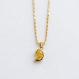 Yang Droplet Yellow Diamond Pendant Necklace-NUNCHI