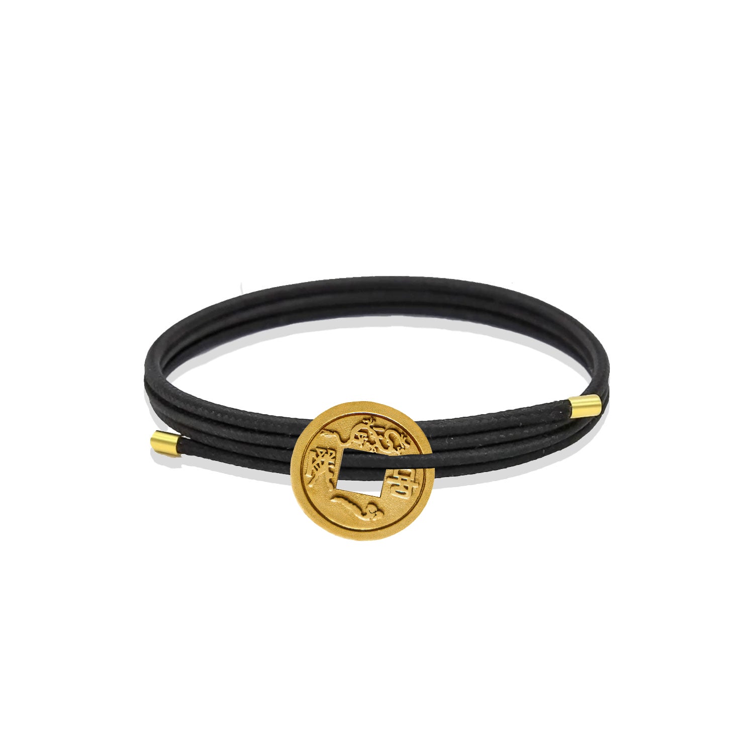 Year of the Dragon Coin Cord Bracelet-nunchi