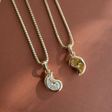 Yang Droplet Yellow Diamond Pendant Necklace-NUNCHI