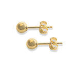 14K Solid Gold Ball Studs-nunchi