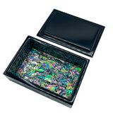 Medium Flower Butterflies Mother of Pearl Jewelry Box-nunchi