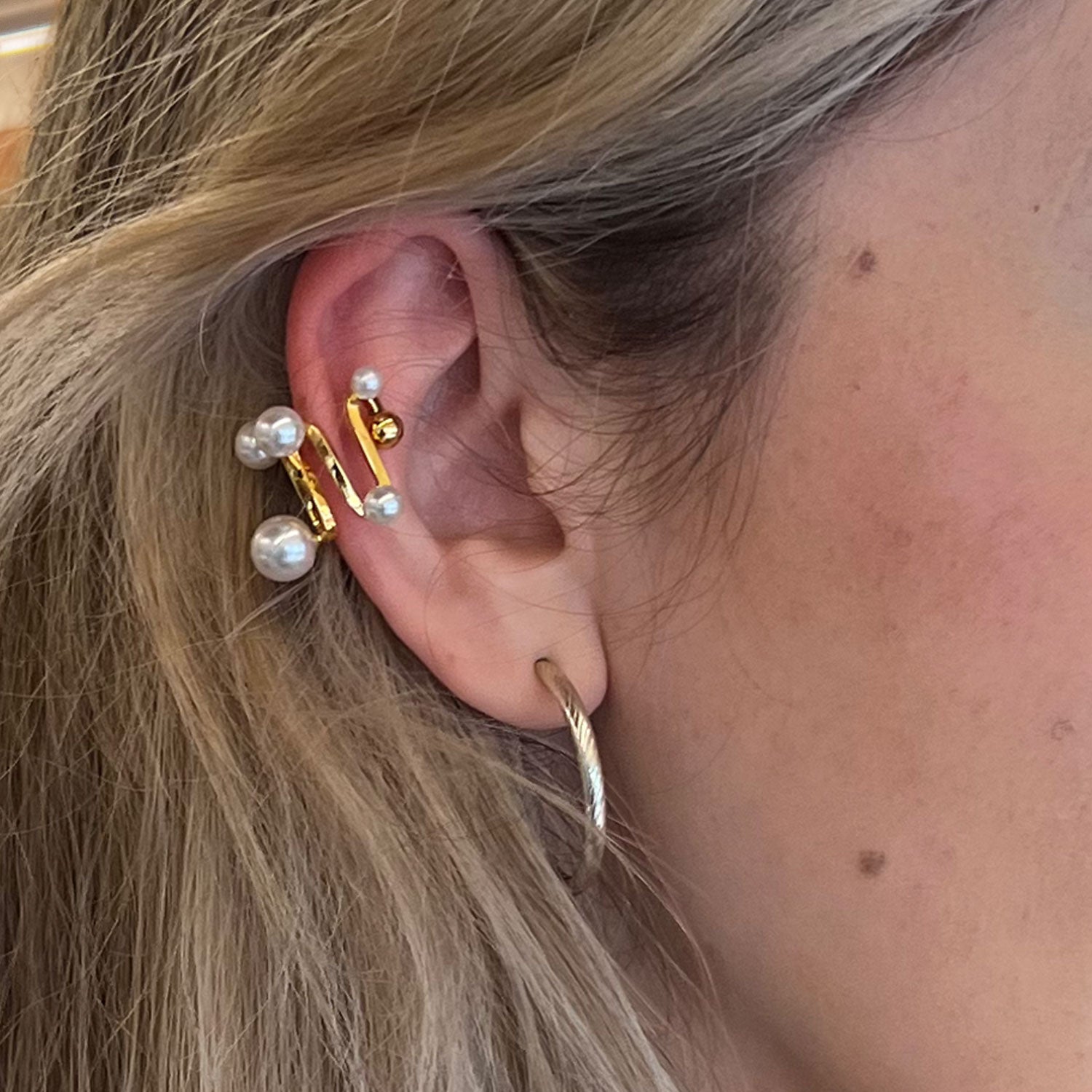 Cumulus Pearl Ear Cuff-nunchi