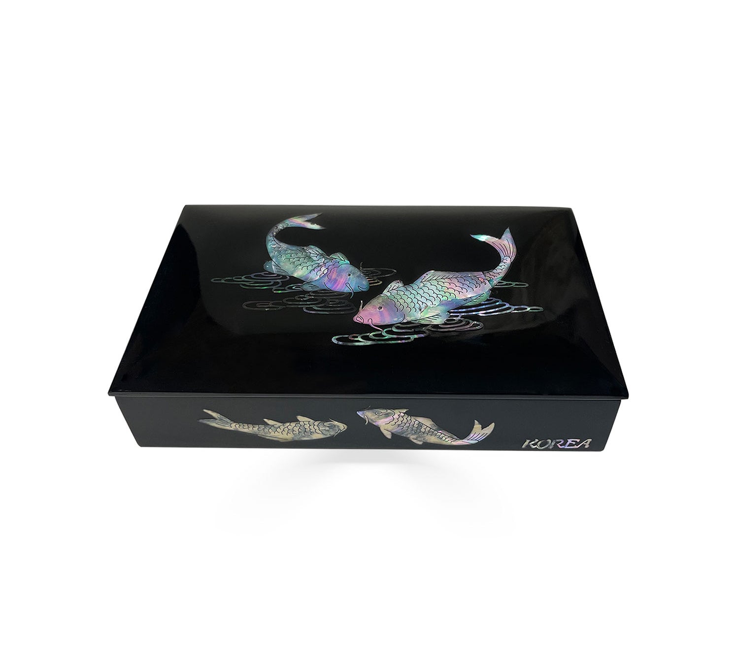Fishes Pearl and Velvet Jewelry Organizer-nunchi