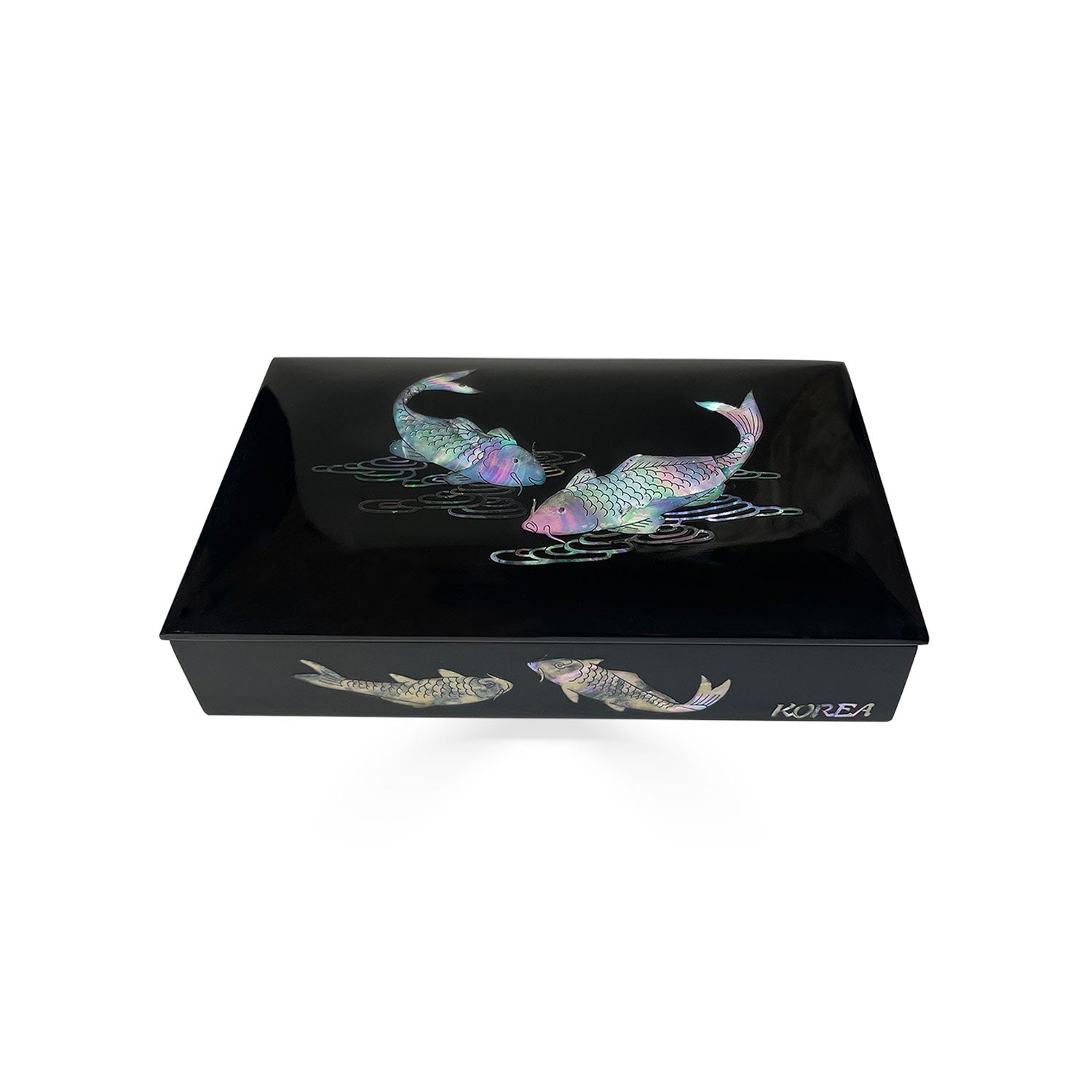 Fishes Pearl and Velvet Jewelry Organizer-nunchi