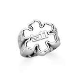 Customizable Lotus Flower Signet Ring-nunchi