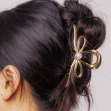 Pearl Bow Claw Clip-nunchi
