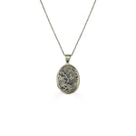 Rose of Sharon Oval Locket Necklace-nunchi